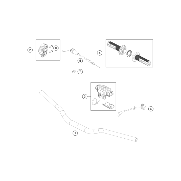 VUE ECLATEE GUIDON, ARMATURES HUSQVARNA 85 TC 17/14 2026